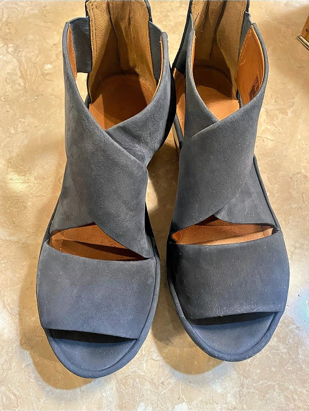 Clarks Women's Blue Platform Sandals US 8.5